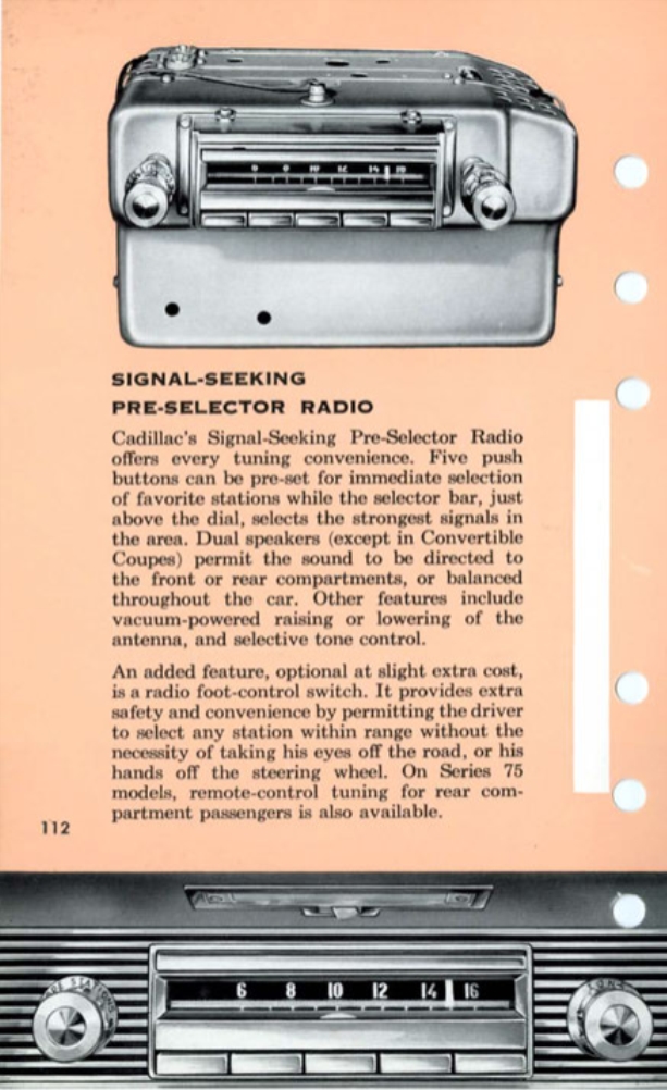 1955 Cadillac Salesmans Data Book Page 53